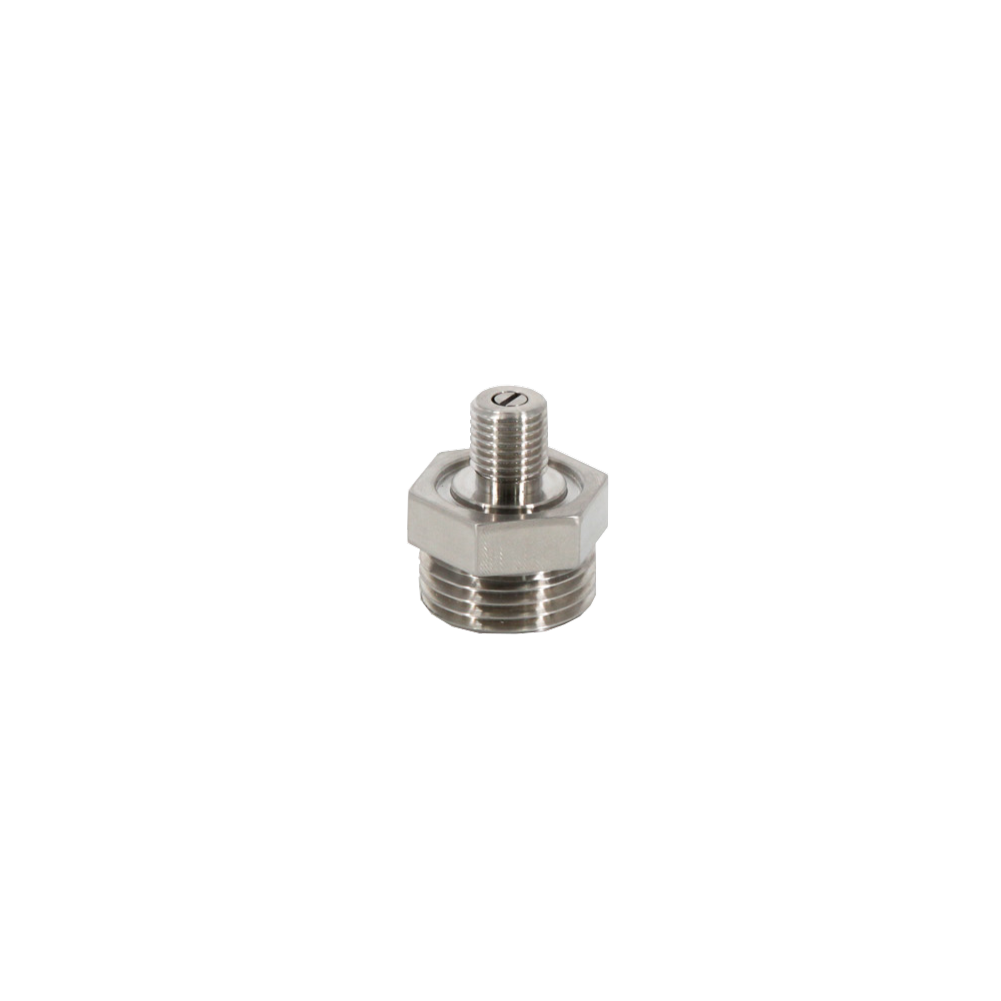 DeepGuard 6000M pressure relief valve (PRV) made from 316 stainless steel, 7/16-inch port, rated to 6000m for ROVs, marine research, and subsea equipment